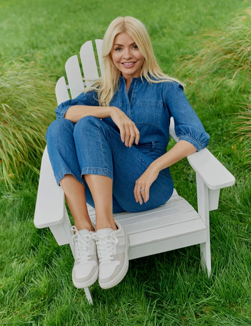 Denim Belted Ankle Grazer Jumpsuit 6 Denim Belted Ankle Grazer Jumpsuit - Image 6