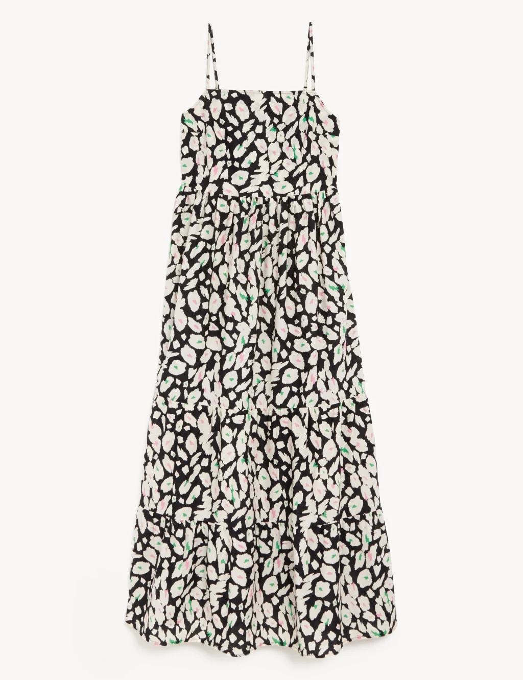 Pure Cotton Printed Midaxi Cami Dress 2 Pure Cotton Printed Midaxi Cami Dress - Image 2