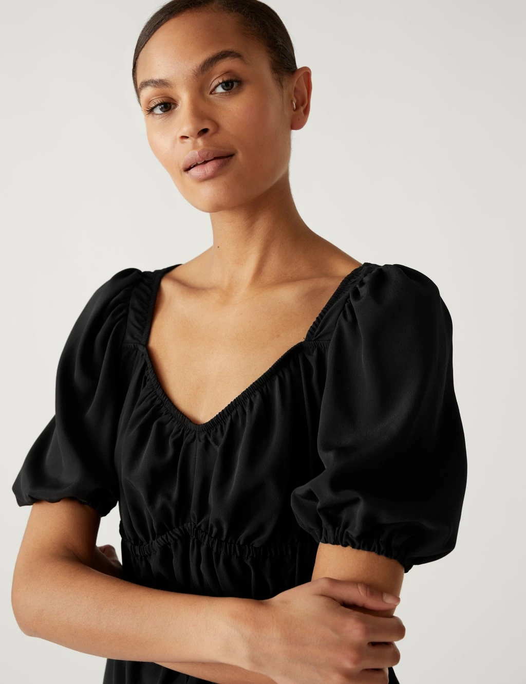 Waisted Puff Sleeve Blouse 3 Waisted Puff Sleeve Blouse - Image 3