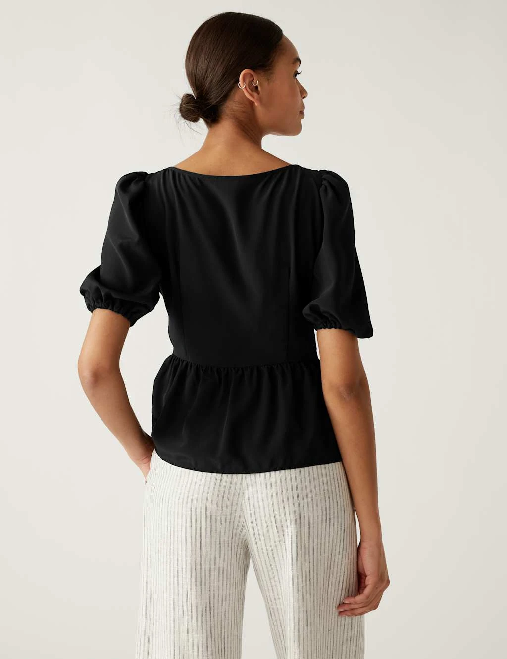 Waisted Puff Sleeve Blouse 6 Waisted Puff Sleeve Blouse - Image 6