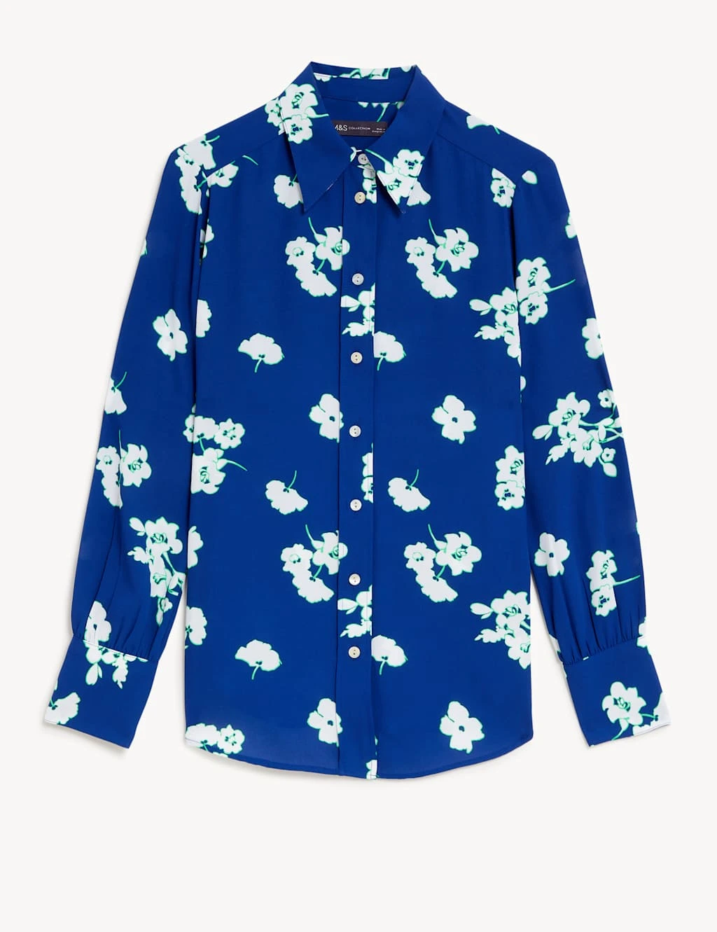 Printed Collared Long Sleeve Shirt 2 Printed Collared Long Sleeve Shirt - Image 2
