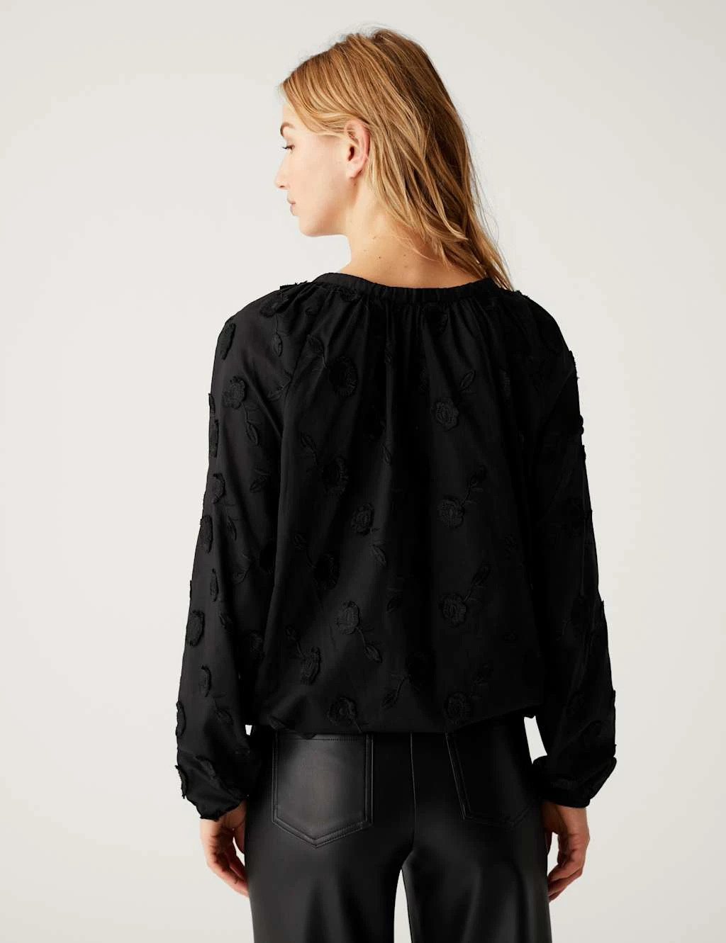 Pure Cotton Embroidered Blouse 5 Pure Cotton Embroidered Blouse - Image 5