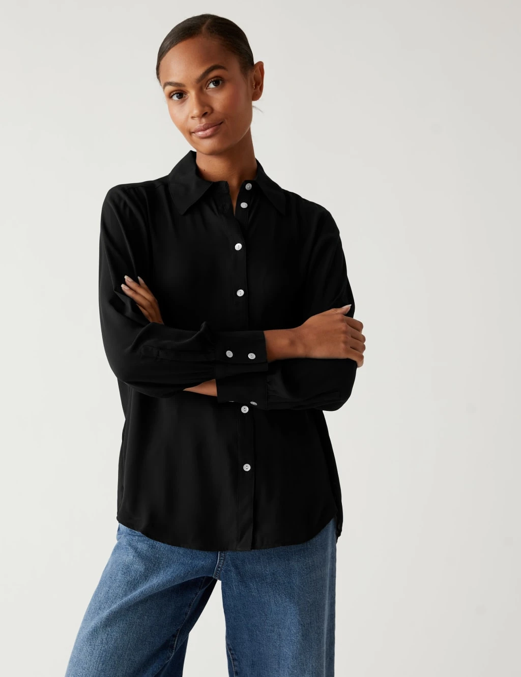 Collared Long Sleeve Shirt 1 Collared Long Sleeve Shirt