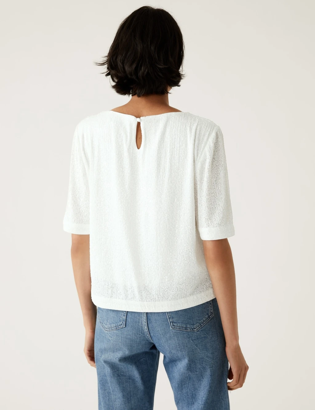 Sequin Regular Fit Top 4 Sequin Regular Fit Top - Image 4