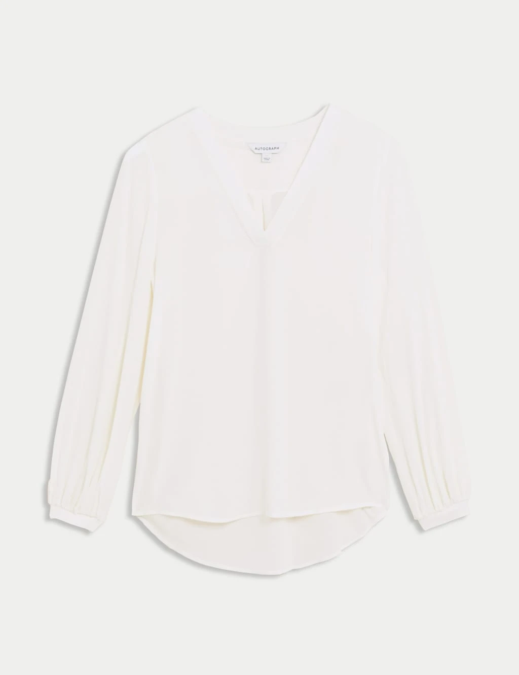 Pure Silk V-Neck Popover Blouse 1 Pure Silk V-Neck Popover Blouse