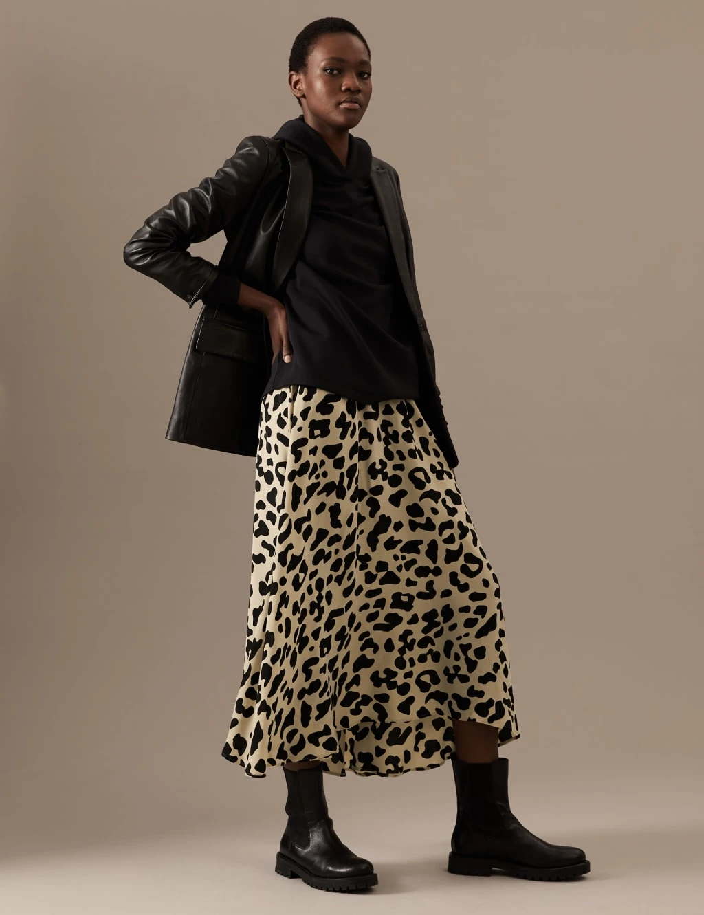 Animal Print Midaxi A-Line Skirt 1 Animal Print Midaxi A-Line Skirt