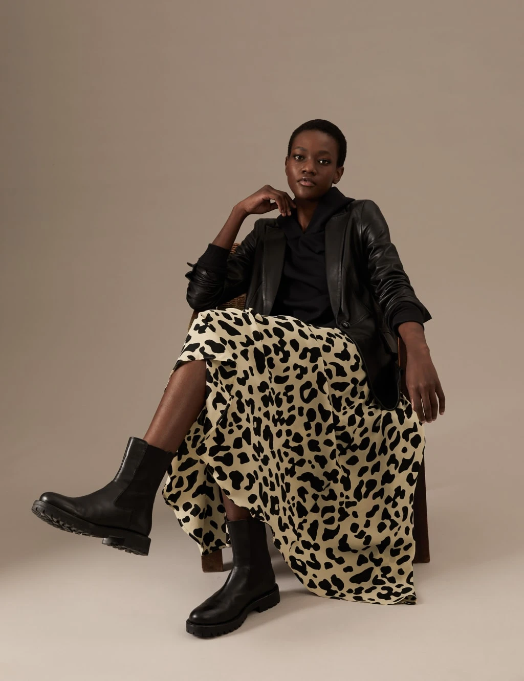 Animal Print Midaxi A-Line Skirt 6 Animal Print Midaxi A-Line Skirt - Image 6