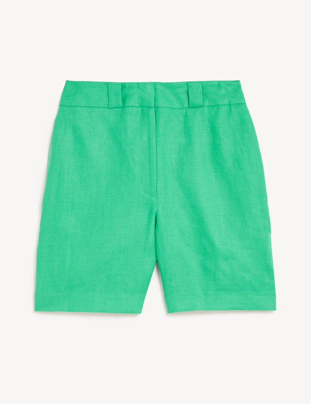 Pure Irish Linen High Waisted Shorts 2 Pure Irish Linen High Waisted Shorts - Image 2