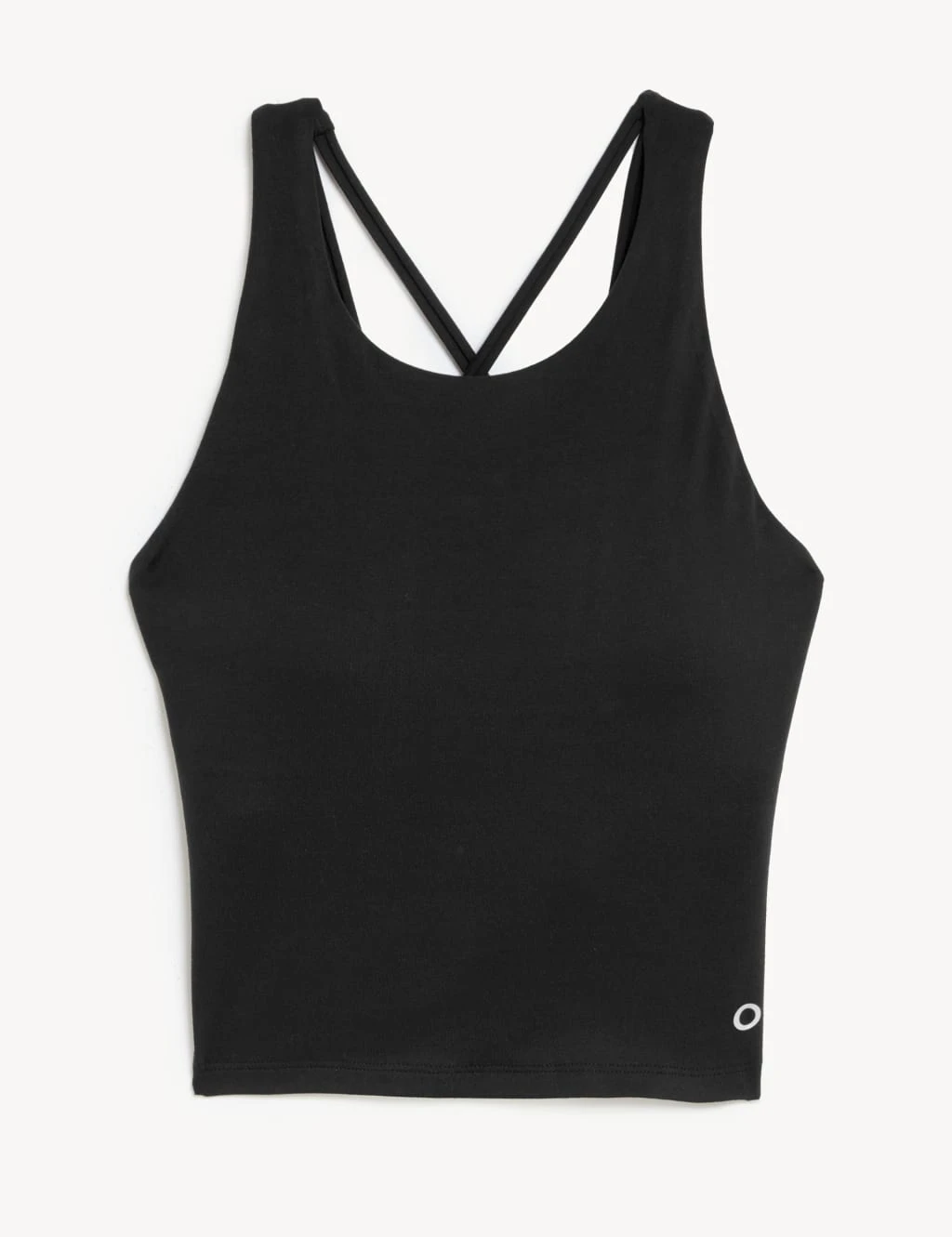 High Neck Padded Yoga Crop Vest Top 2 High Neck Padded Yoga Crop Vest Top - Image 2