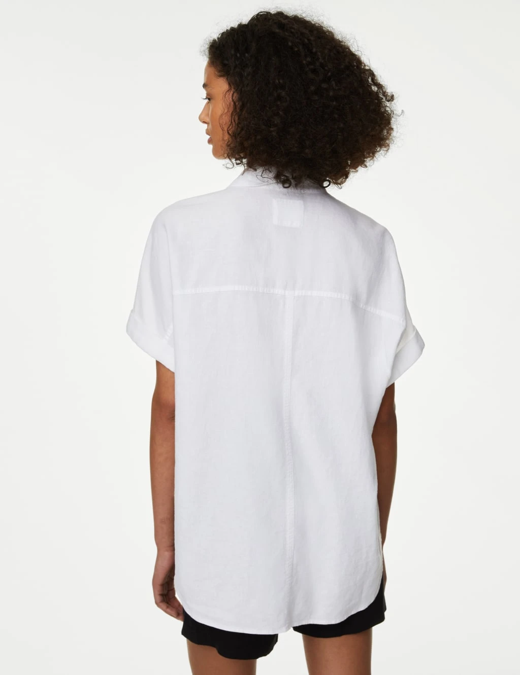 Linen Rich Collared Button Through Shirt 5 Linen Rich Collared Button Through Shirt - Image 5