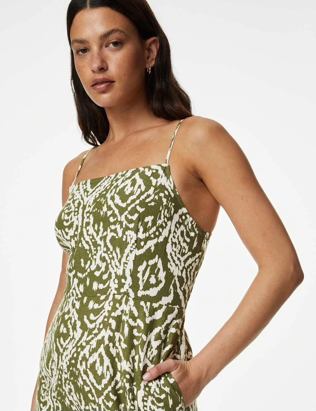 Linen Rich Printed Jumpsuit 3 Linen Rich Printed Jumpsuit - Image 3