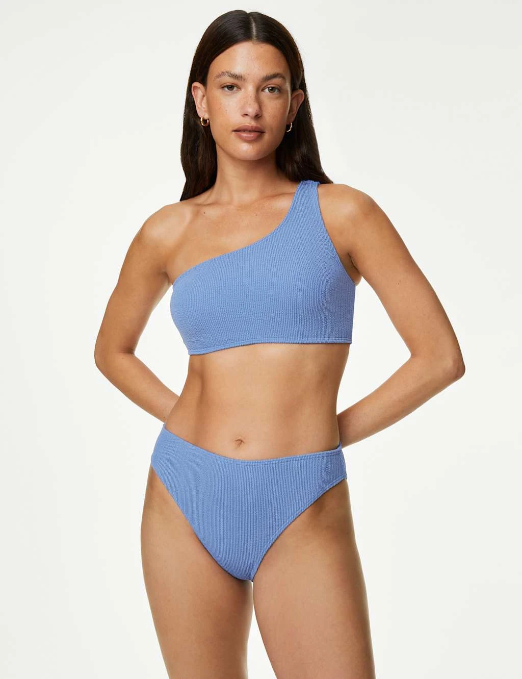 Textured One Shoulder Bikini Top 5 Textured One Shoulder Bikini Top - Image 5