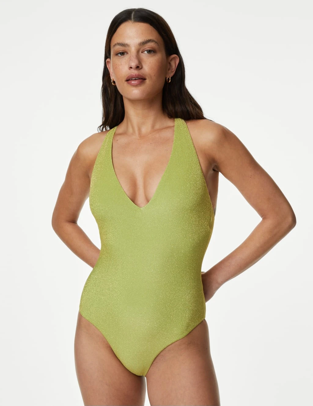 Sparkle Plunge Swimsuit 1 Sparkle Plunge Swimsuit