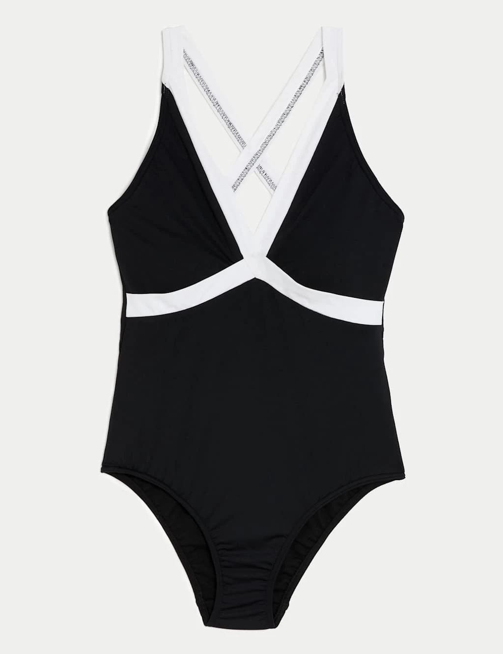 Monochrome Padded Plunge Swimsuit 2 Monochrome Padded Plunge Swimsuit - Image 2