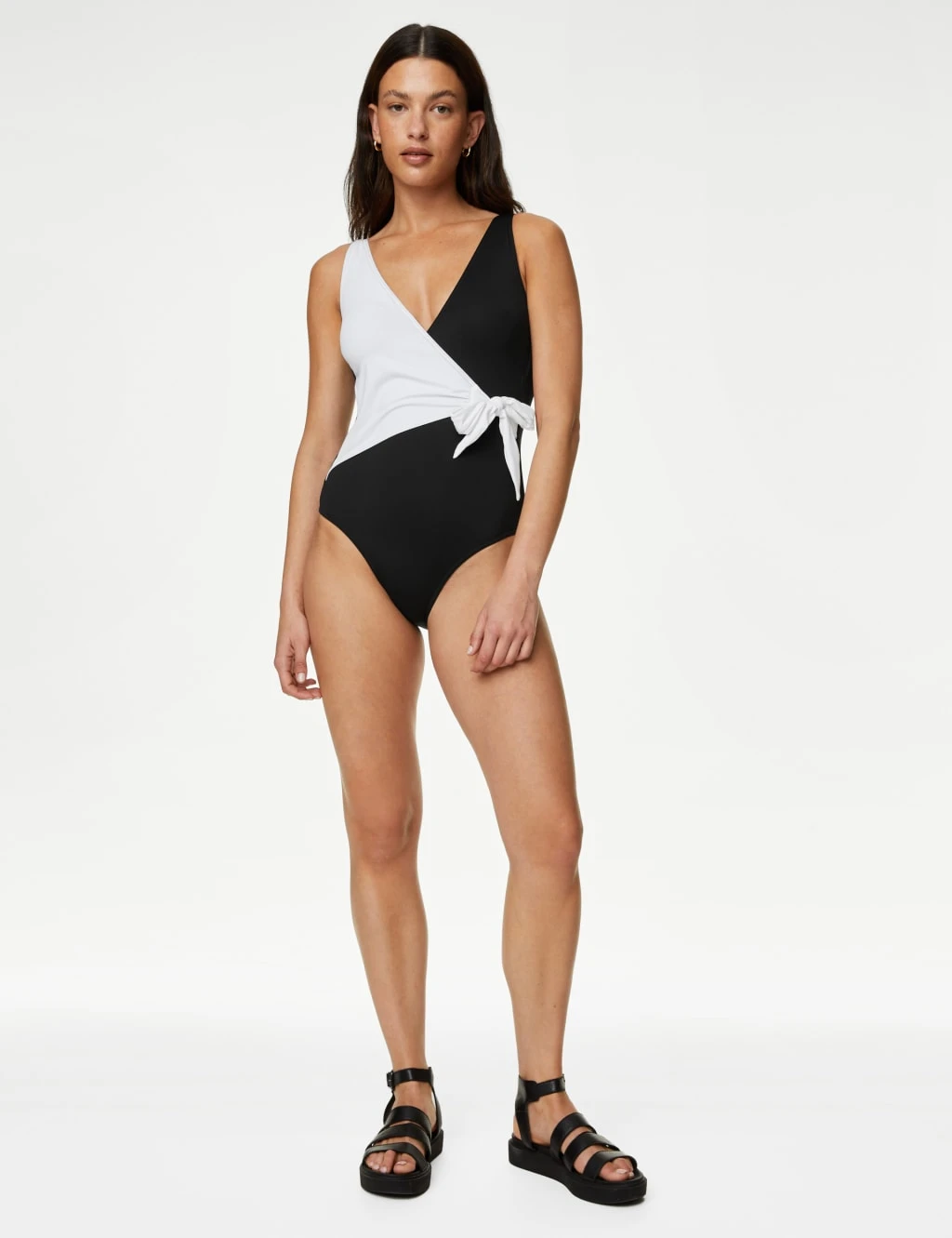 Tummy Control Wrap Plunge Swimsuit 3 Tummy Control Wrap Plunge Swimsuit - Image 3