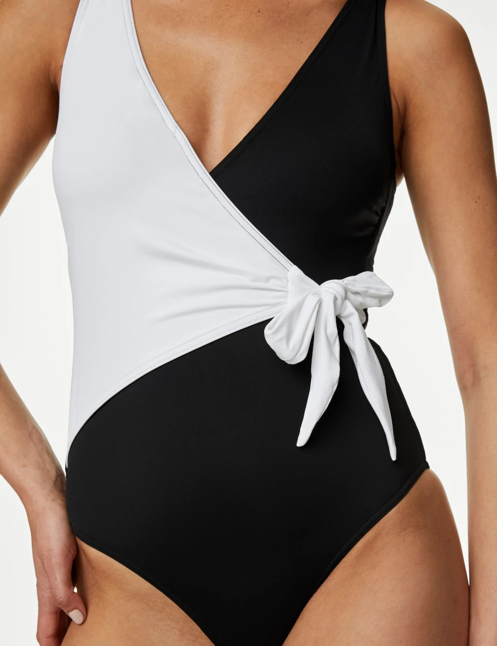 Tummy Control Wrap Plunge Swimsuit 4 Tummy Control Wrap Plunge Swimsuit - Image 4