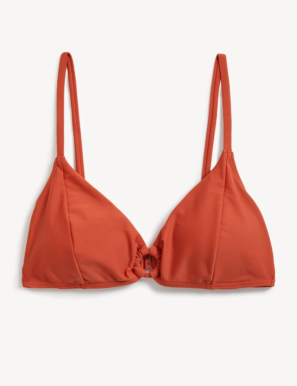 Padded Ring Detail Plunge Bikini Top 2 Padded Ring Detail Plunge Bikini Top - Image 2