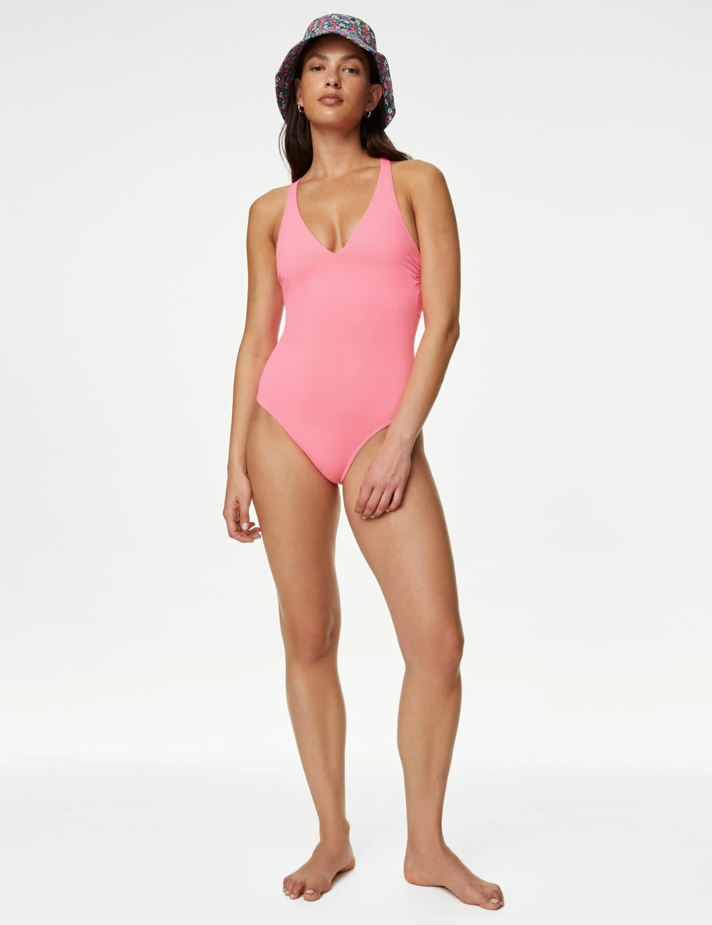 Padded Tie Back Plunge Swimsuit 1 Padded Tie Back Plunge Swimsuit