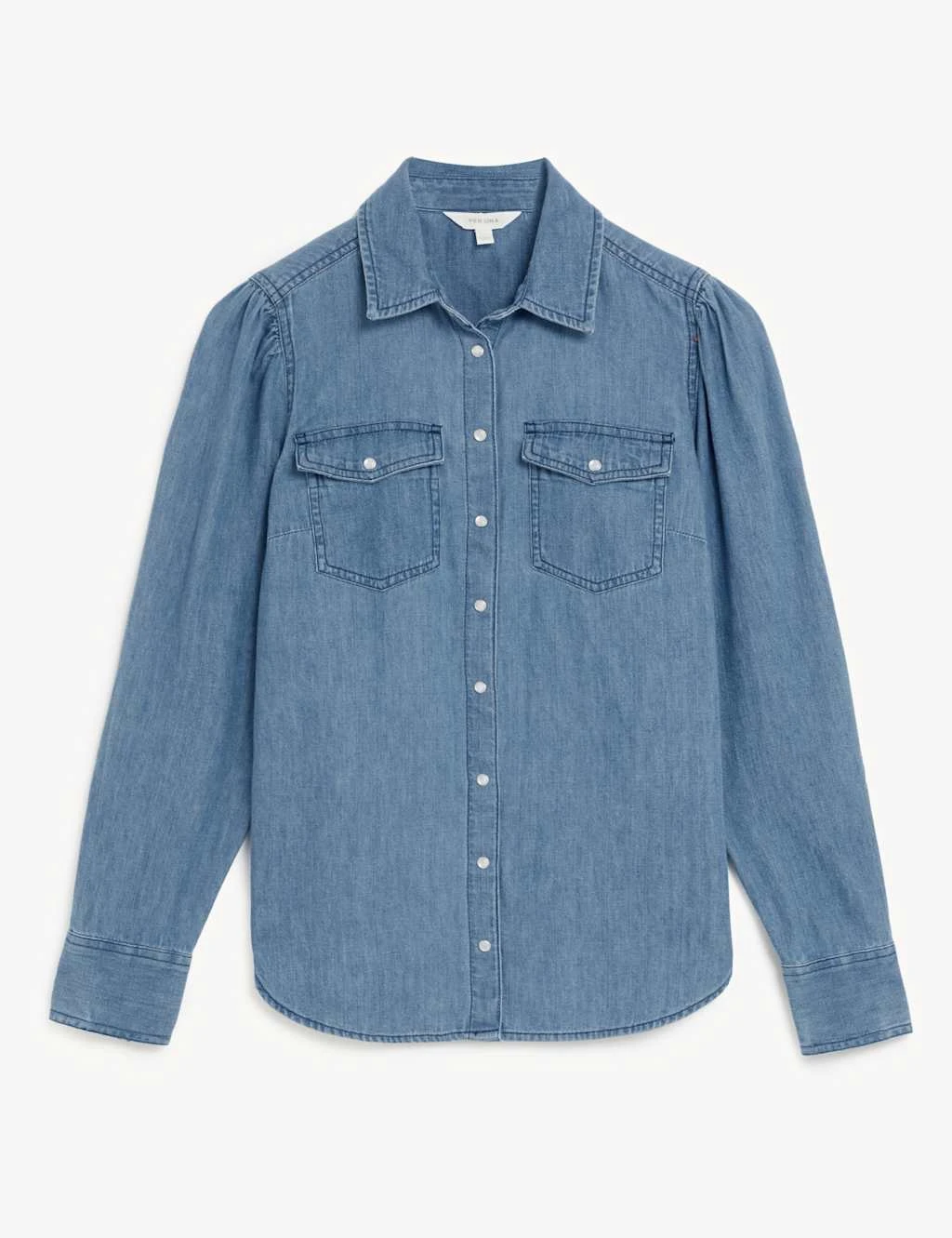 Denim Collared Shirt 2 Denim Collared Shirt - Image 2