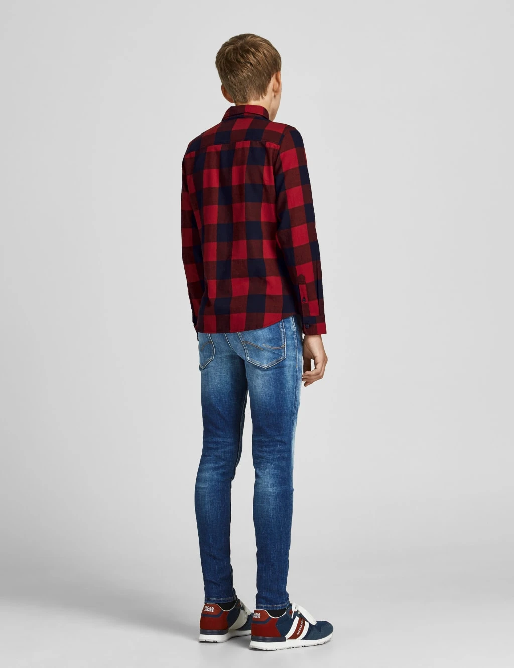 Jack & Jones Junior Pure Cotton Checked Shirt (8 Yrs - 16 Yrs) 4 Jack & Jones Junior Pure Cotton Checked Shirt (8 Yrs - 16 Yrs) - Image 4