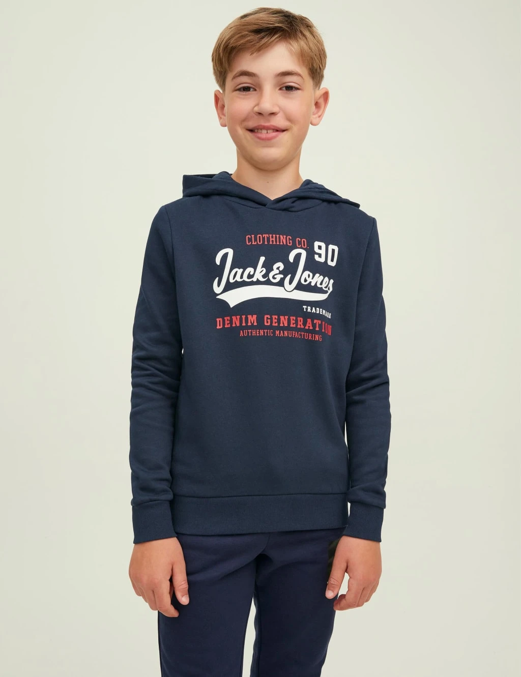 Jack & Jones Junior Cotton Rich Slogan Hoodie (8 Yrs - 16 Yrs) 1 Jack & Jones Junior Cotton Rich Slogan Hoodie (8 Yrs - 16 Yrs)