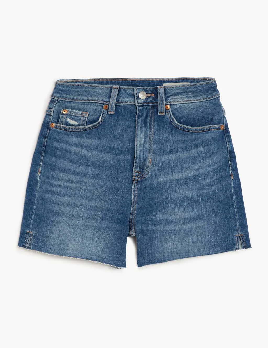 Denim Mom High Waisted Shorts 2 Denim Mom High Waisted Shorts - Image 2