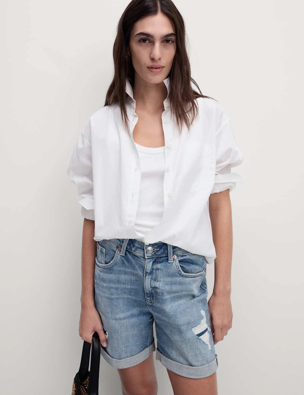 Denim Boyfriend Shorts 3 Denim Boyfriend Shorts - Image 3