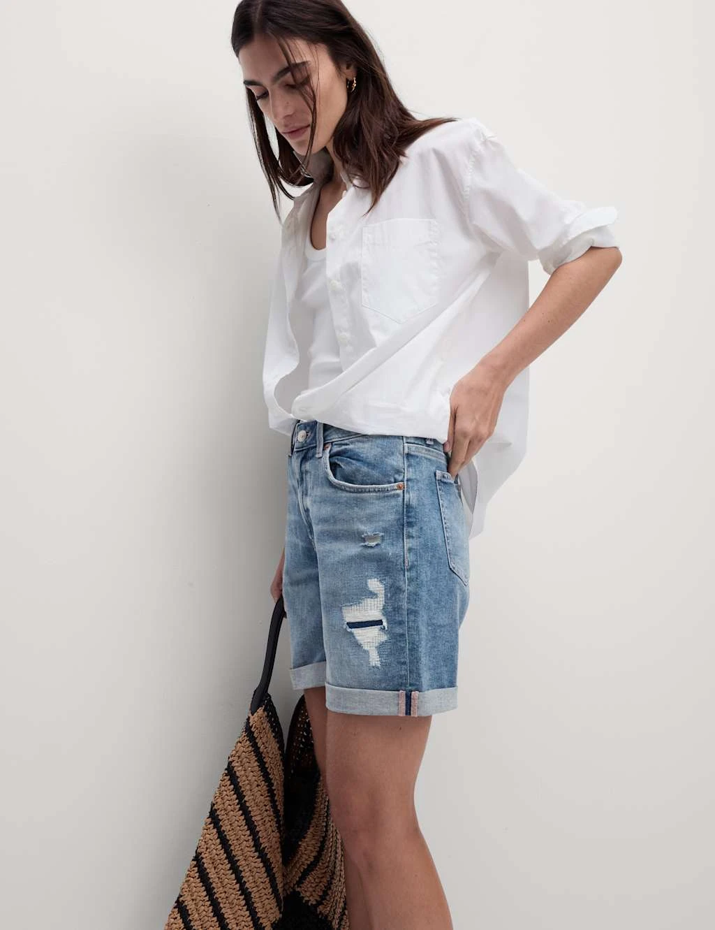 Denim Boyfriend Shorts 5 Denim Boyfriend Shorts - Image 5