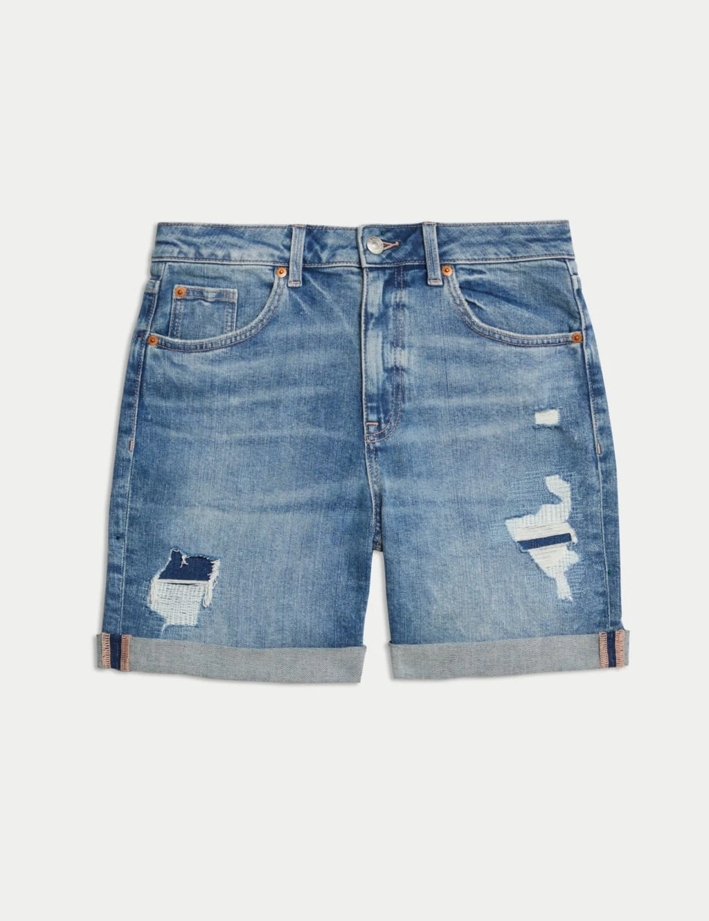 Denim Boyfriend Shorts 2 Denim Boyfriend Shorts - Image 2