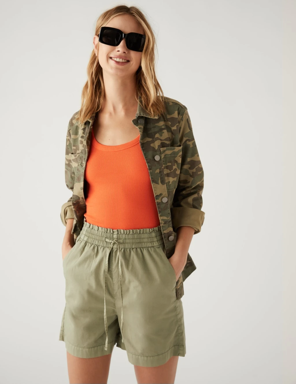 Pure Cotton High Waisted Shorts 1 Pure Cotton High Waisted Shorts