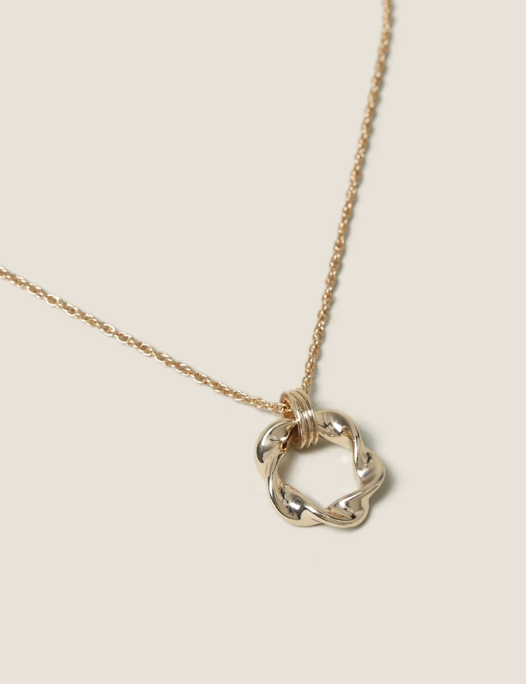 Autograph Circle Pendant Necklace 2 Autograph Circle Pendant Necklace - Image 2