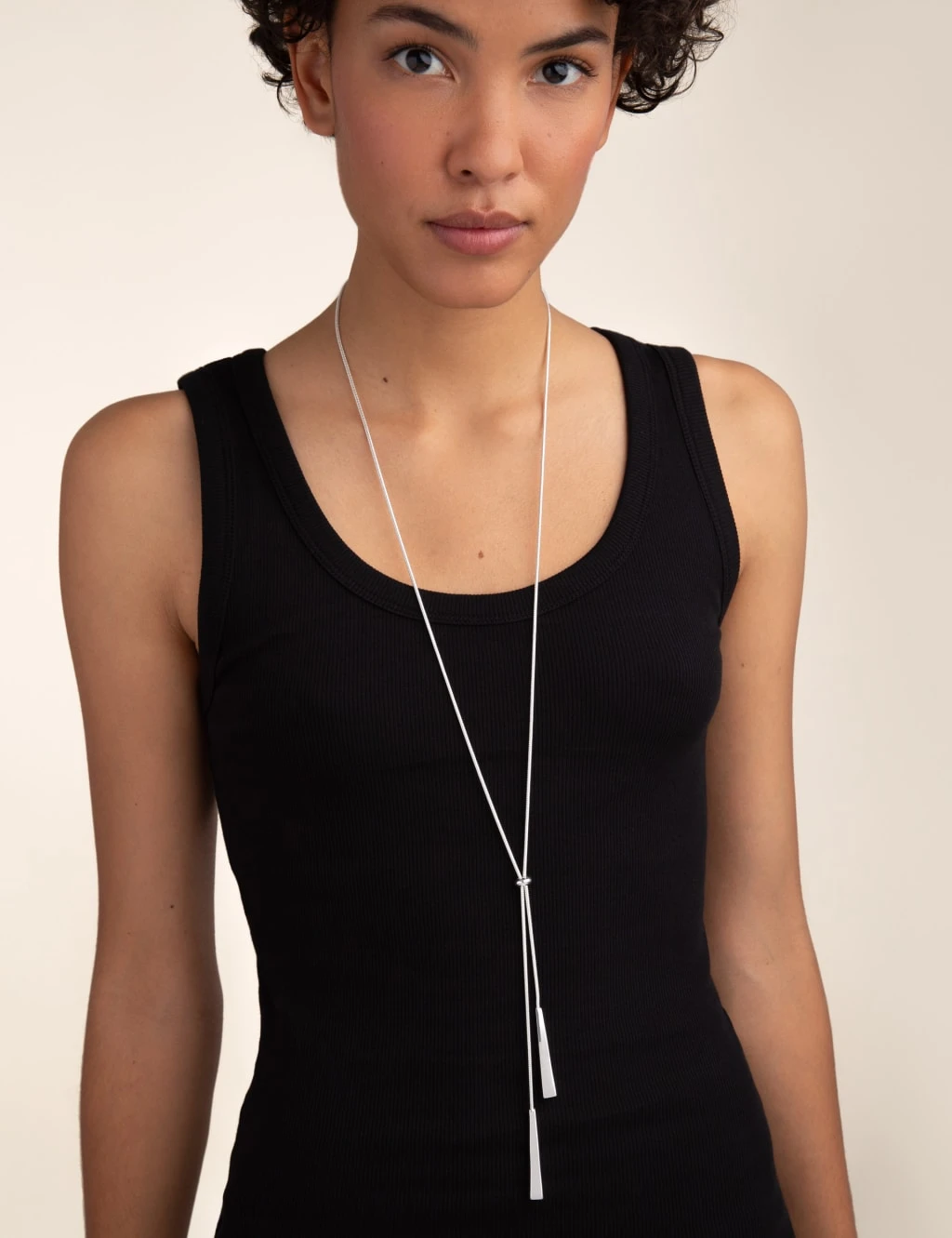 Sleek Y Lariat Necklace 2 Sleek Y Lariat Necklace - Image 2