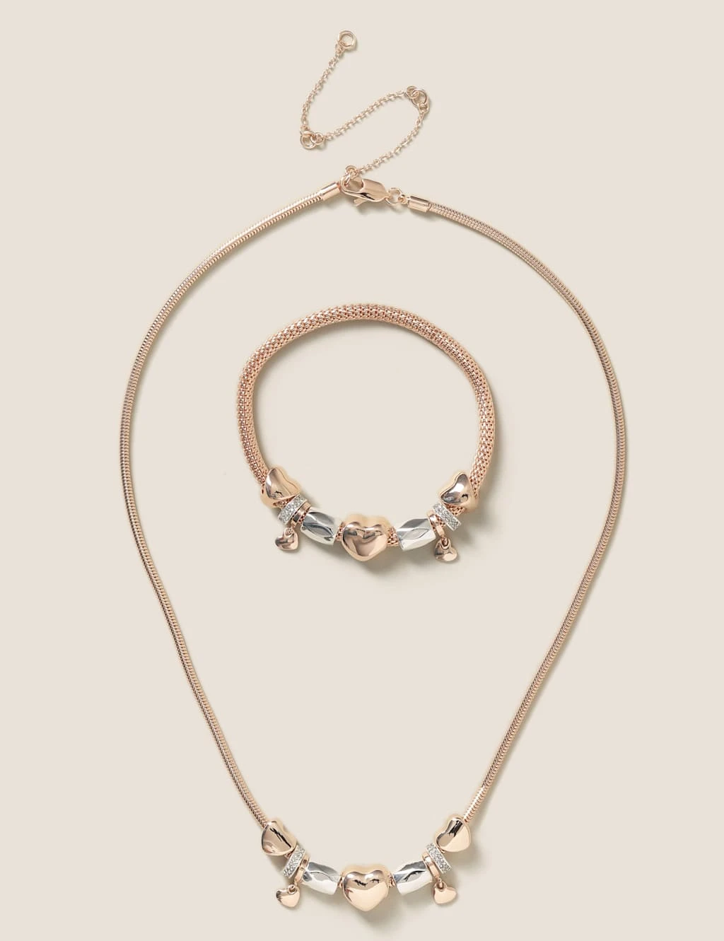 Semi-Precious Multirow Pendant & Bracelet Set 2 Semi-Precious Multirow Pendant & Bracelet Set - Image 2