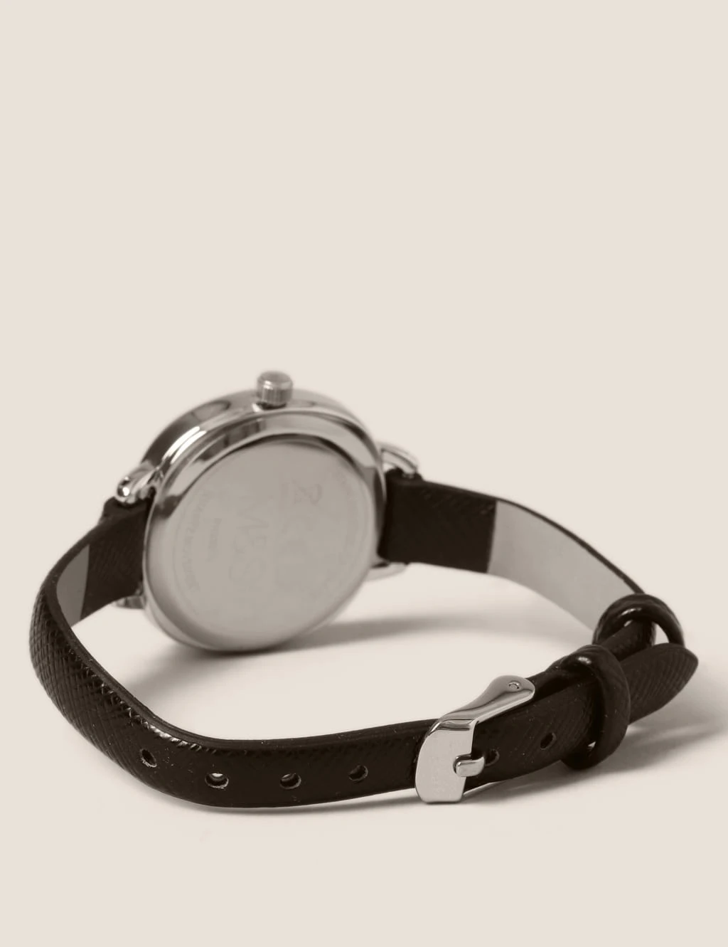 Black Large Face Strap Watch 3 Black Large Face Strap Watch - Image 3