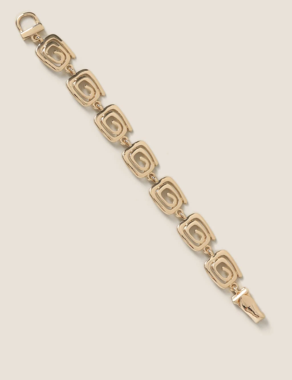 Gold Spiral Link Bracelet 1 Gold Spiral Link Bracelet
