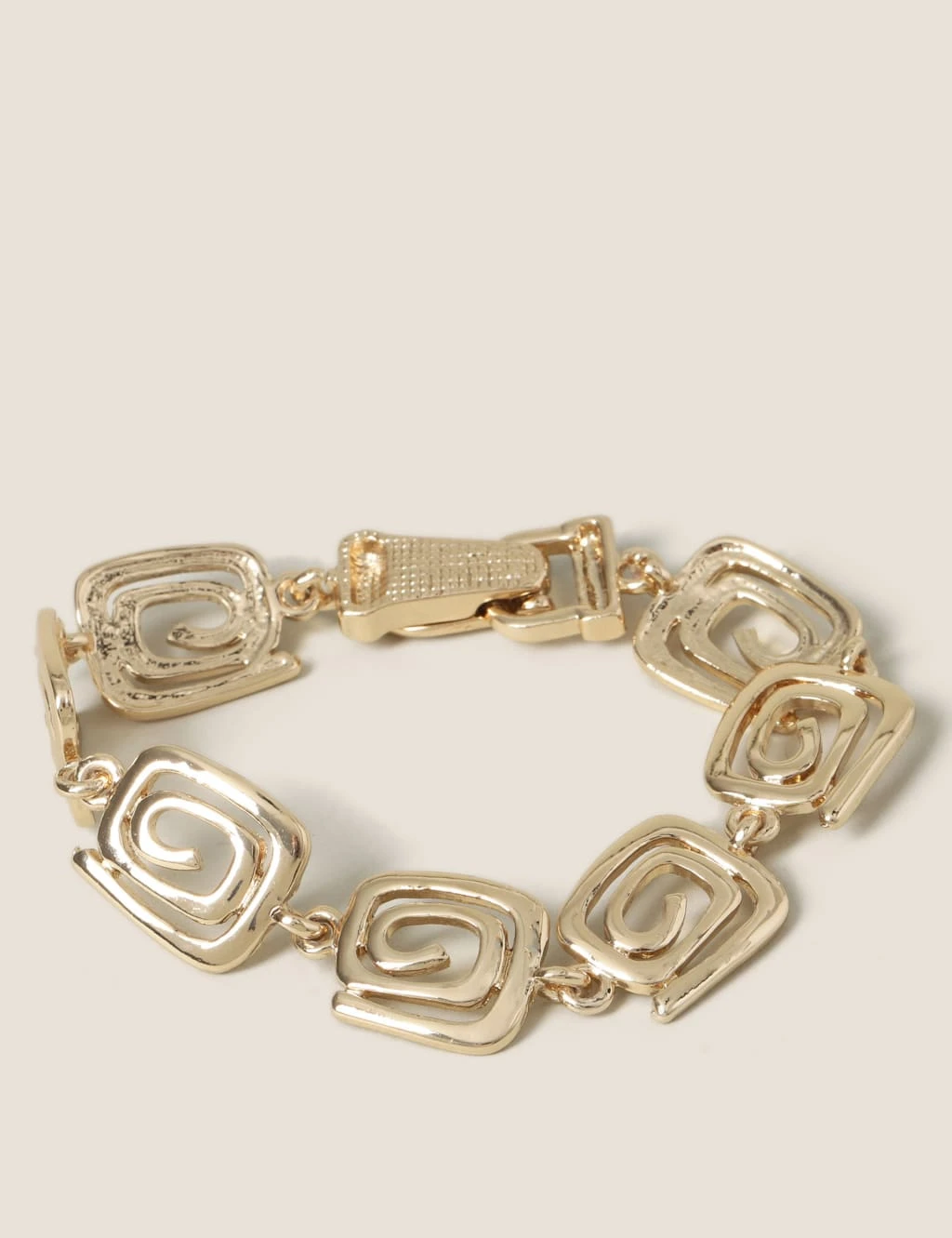 Gold Spiral Link Bracelet 2 Gold Spiral Link Bracelet - Image 2