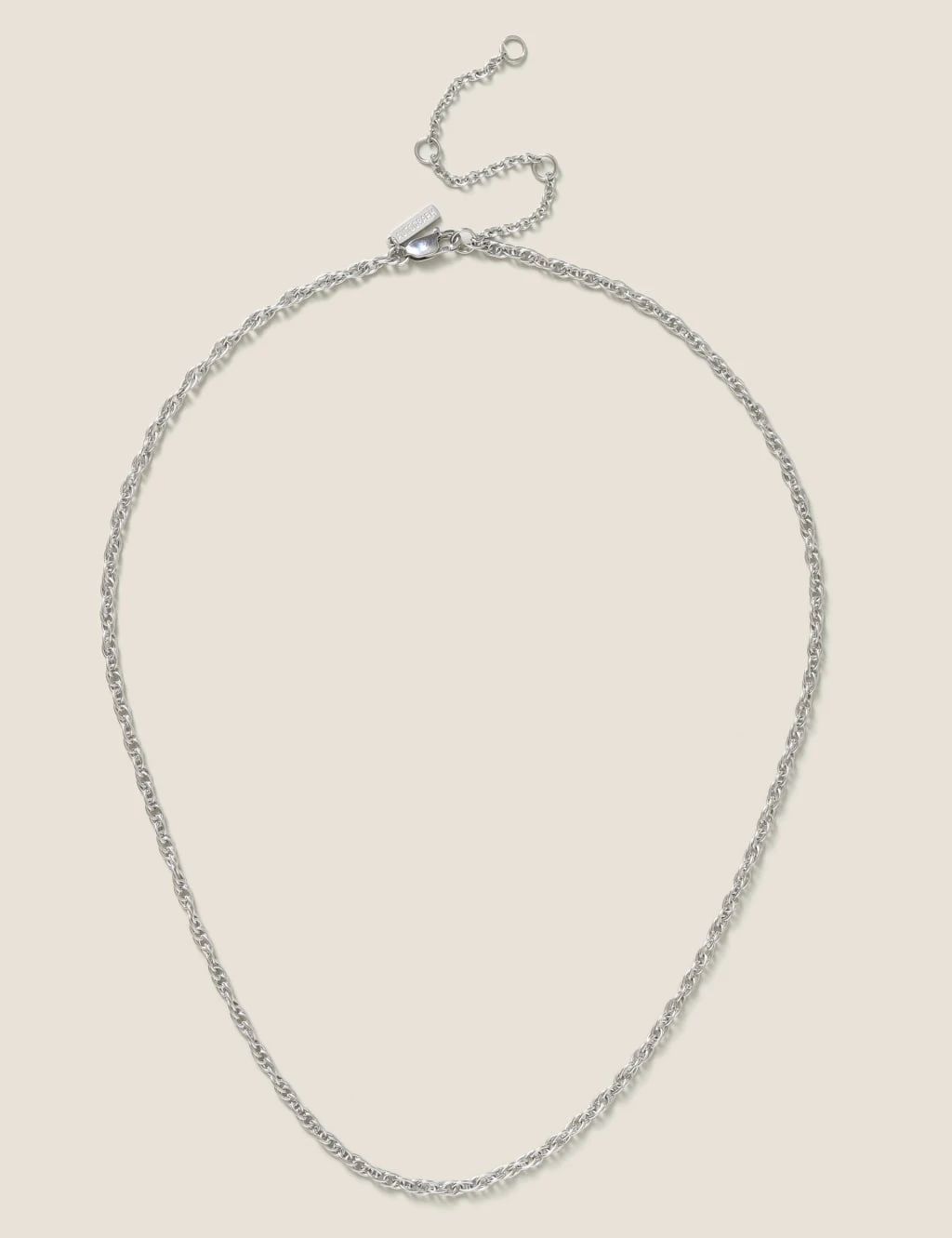 Autograph Waterproof Silver Tone Twist Necklace 2 Autograph Waterproof Silver Tone Twist Necklace - Image 2