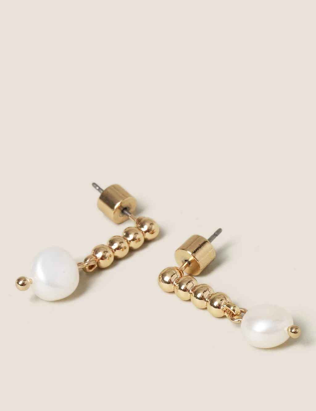 Autograph Glass Pearl Ball Drop Earrings 2 Autograph Glass Pearl Ball Drop Earrings - Image 2