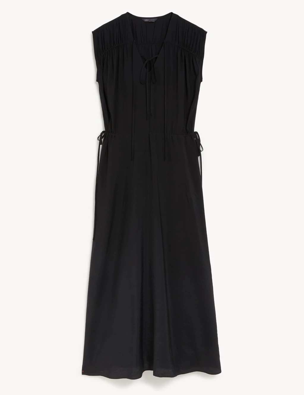 Tie Neck Midaxi Waisted Dress 2 Tie Neck Midaxi Waisted Dress - Image 2