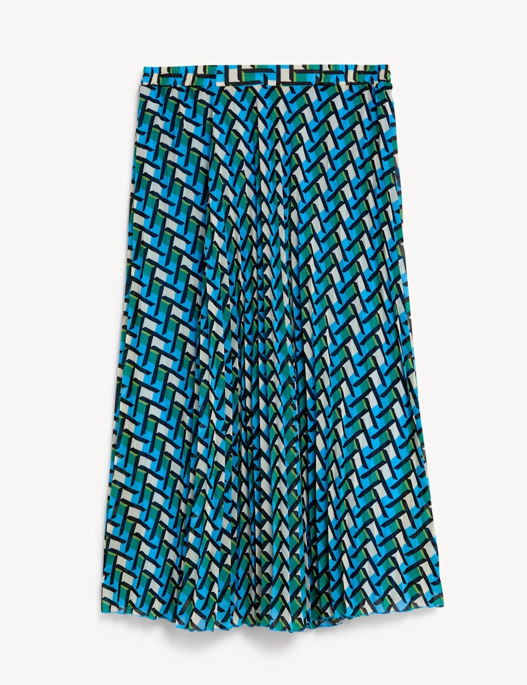 Geometric Pleated Midaxi Skirt 2 Geometric Pleated Midaxi Skirt - Image 2