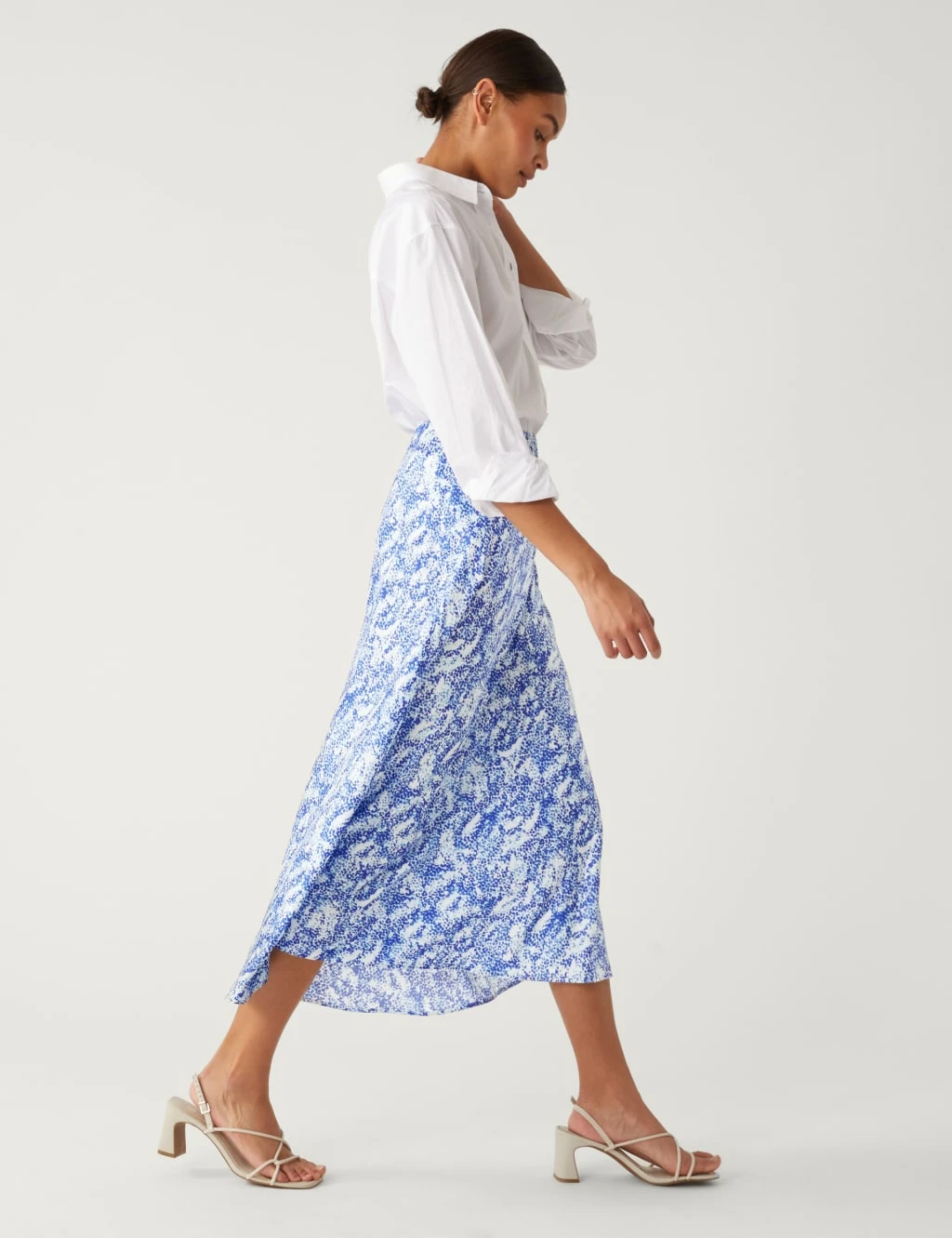 Satin Animal Print Midaxi Slip Skirt 4 Satin Animal Print Midaxi Slip Skirt - Image 4