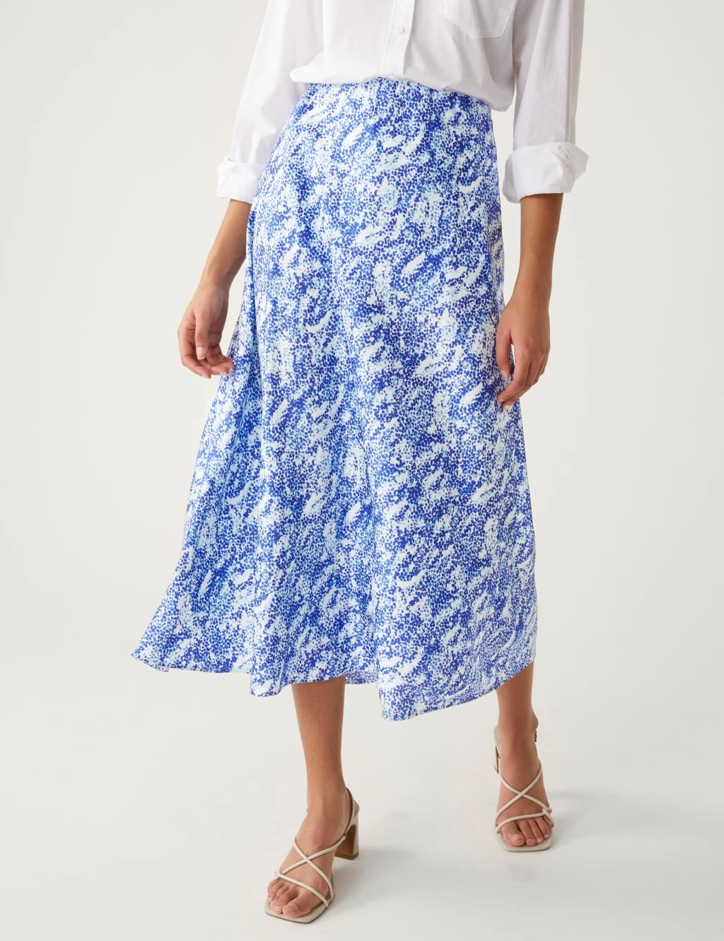 Satin Animal Print Midaxi Slip Skirt 5 Satin Animal Print Midaxi Slip Skirt - Image 5