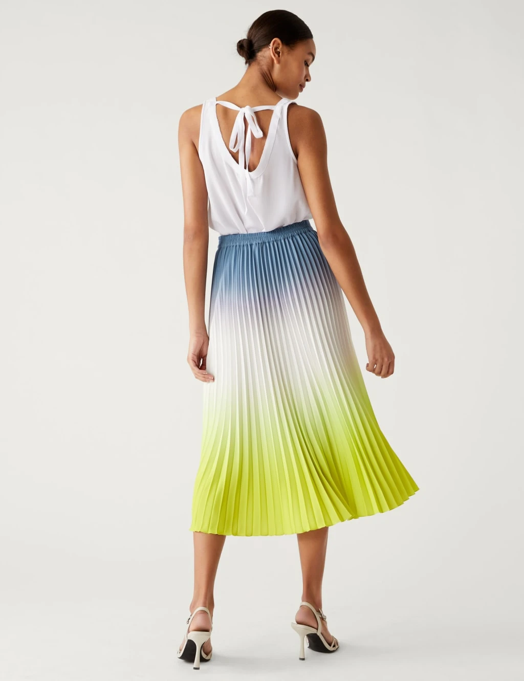 Ombre Pleated Midaxi Skirt 4 Ombre Pleated Midaxi Skirt - Image 4