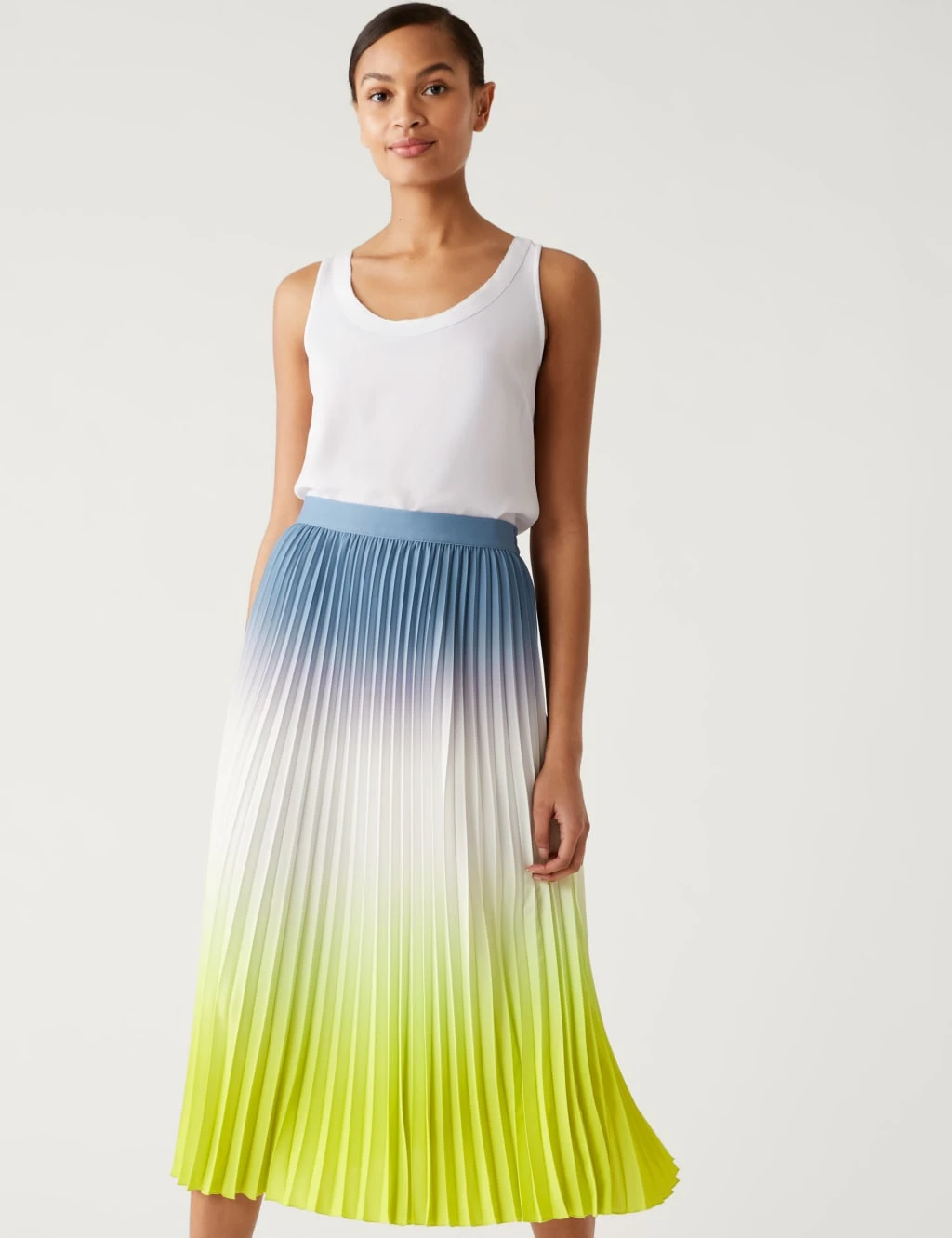 Ombre Pleated Midaxi Skirt 5 Ombre Pleated Midaxi Skirt - Image 5