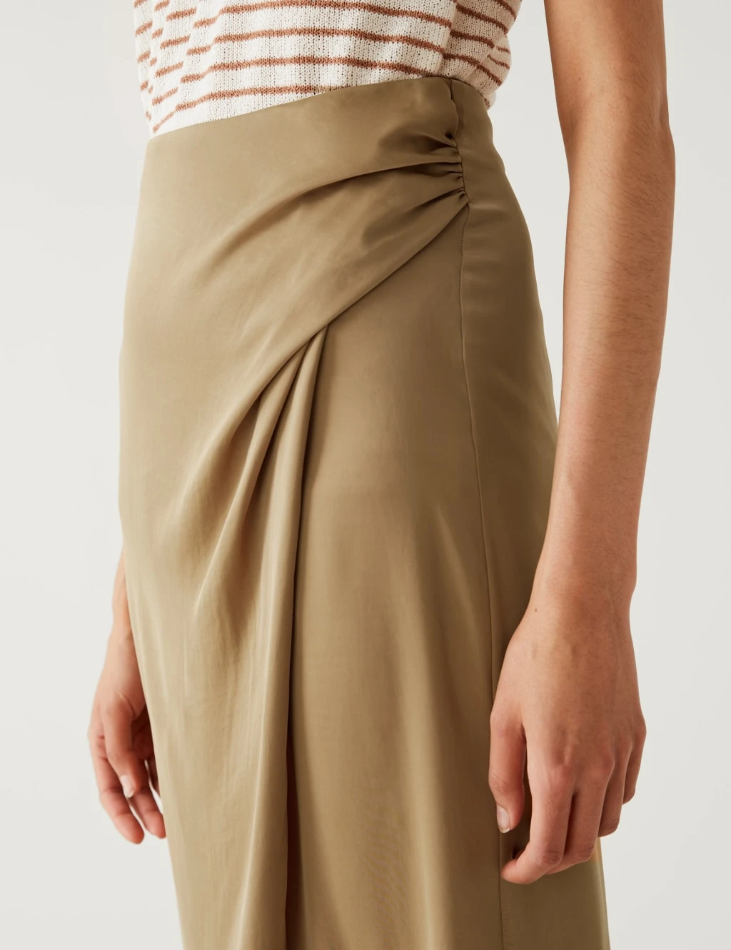 Satin Midaxi Wrap Skirt 4 Satin Midaxi Wrap Skirt - Image 4