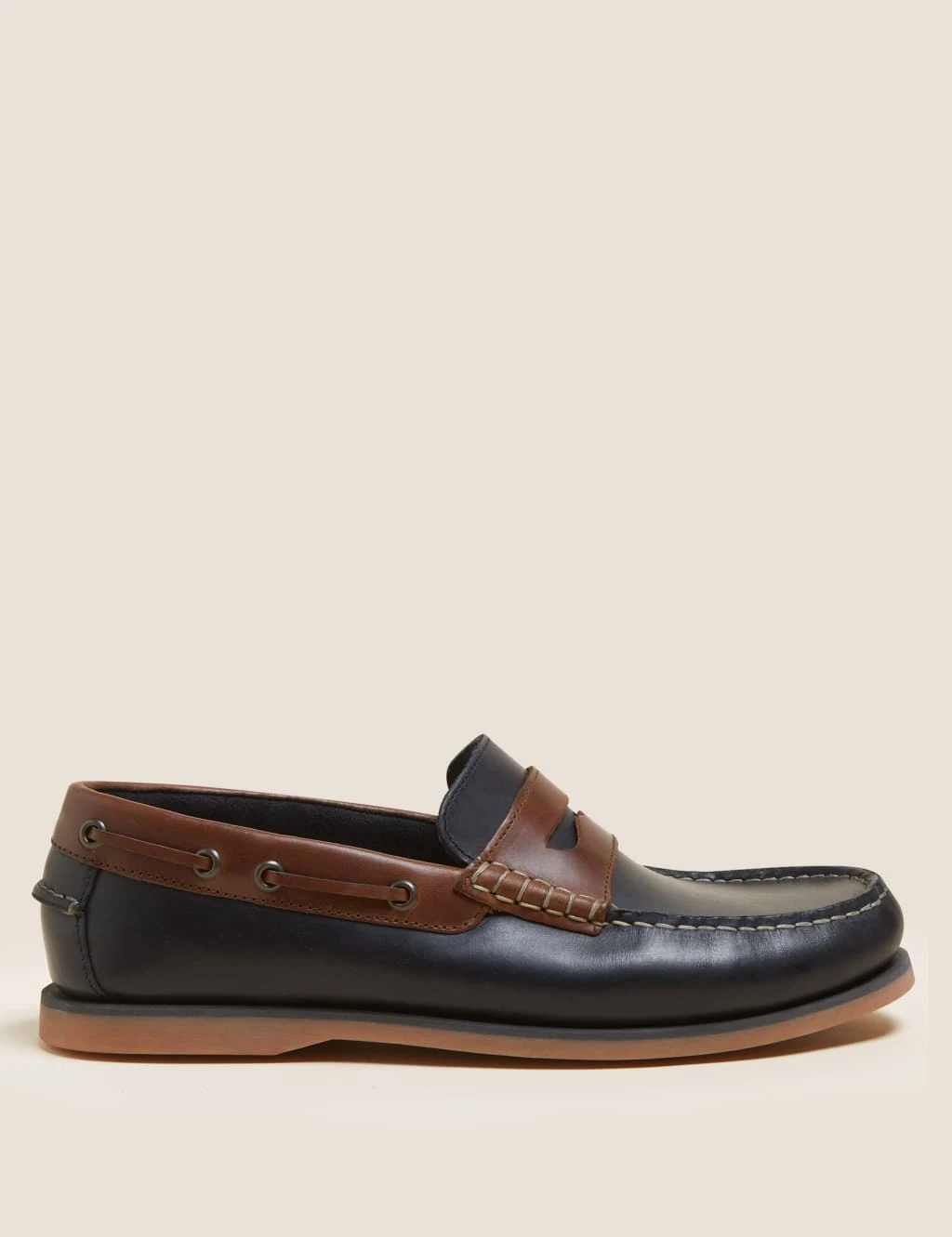Leather Slip-On Boat Shoes 1 Leather Slip-On Boat Shoes