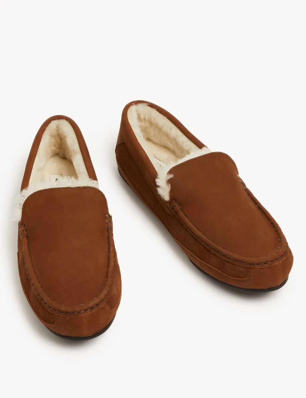 Suede Moccasin Slippers With Freshfeet™ 2 Suede Moccasin Slippers With Freshfeet™ - Image 2