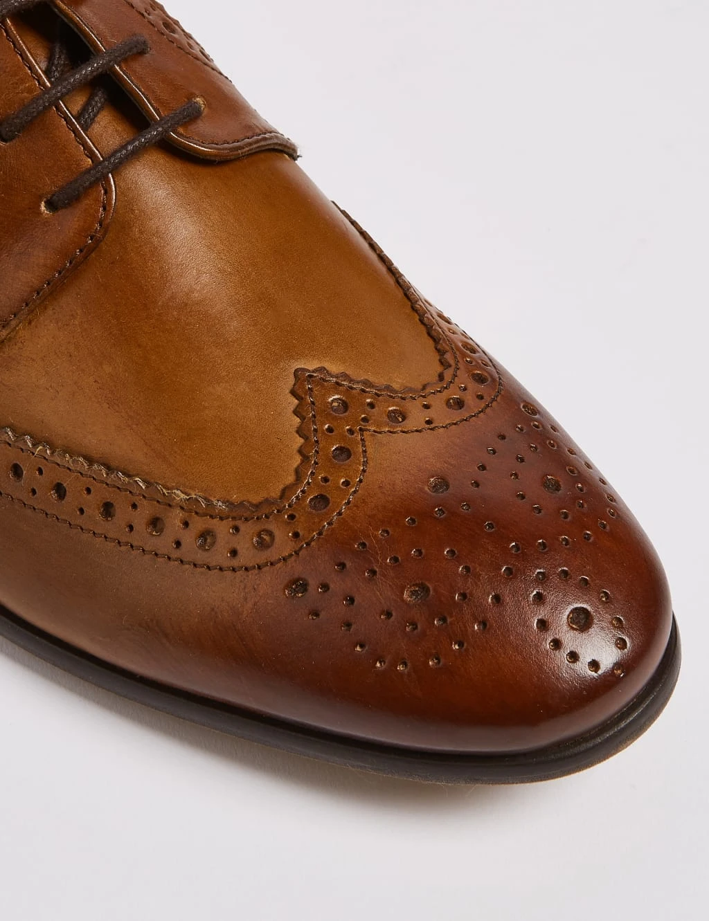 Wide Fit Leather Brogues 2 Wide Fit Leather Brogues - Image 2