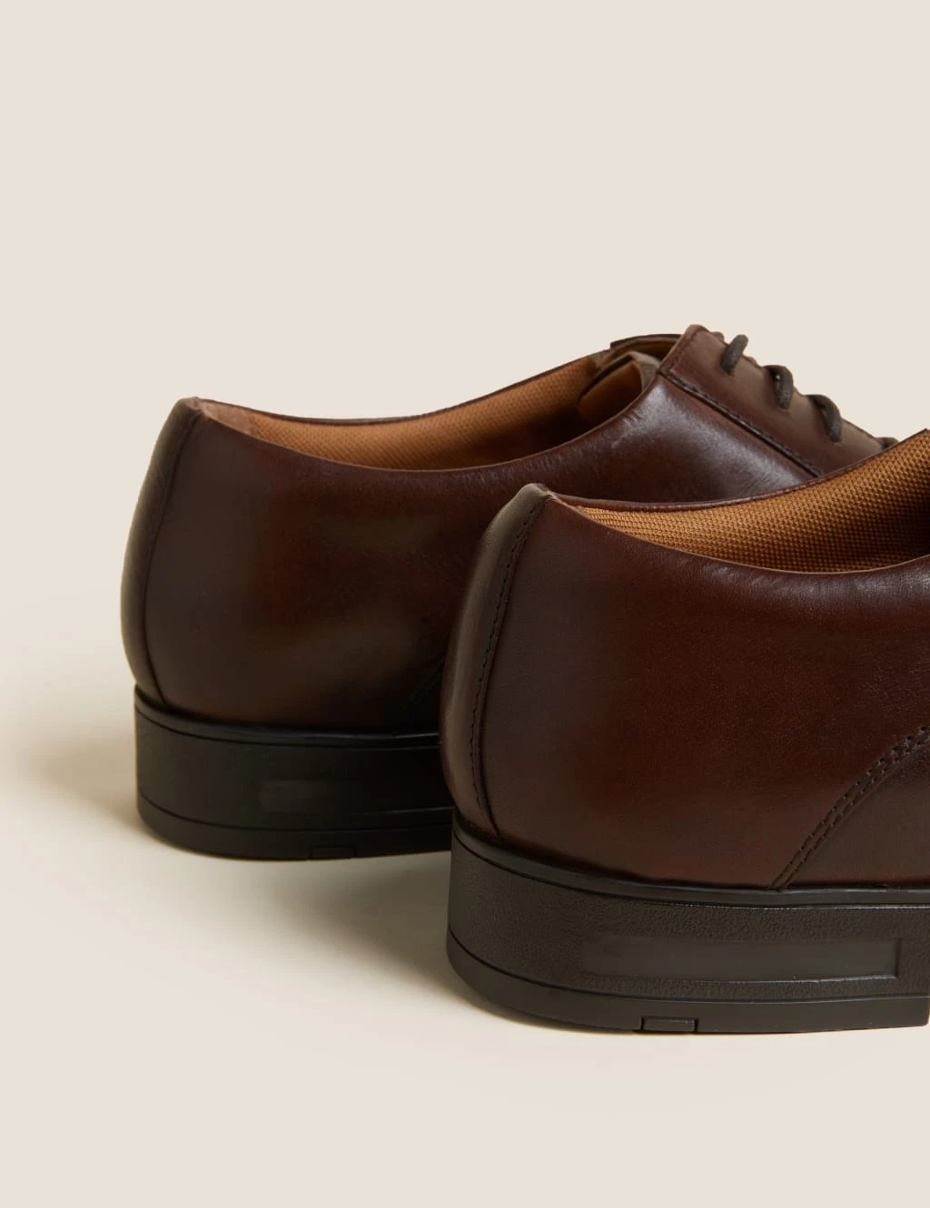 Wide Fit Airflex™ Leather Derby Shoes 3 Wide Fit Airflex™ Leather Derby Shoes - Image 3