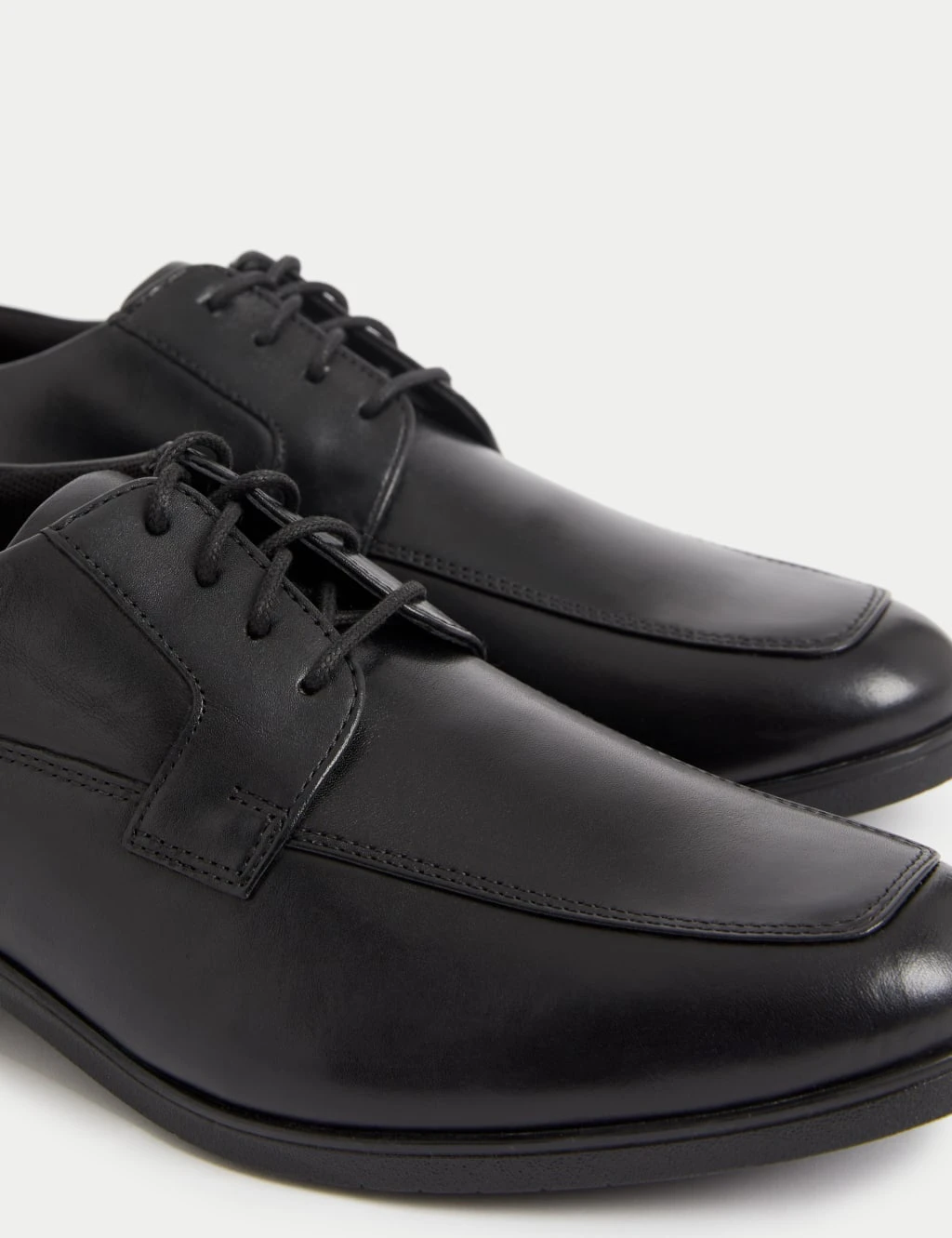 Wide Fit Leather Derby Shoes 3 Wide Fit Leather Derby Shoes - Image 3